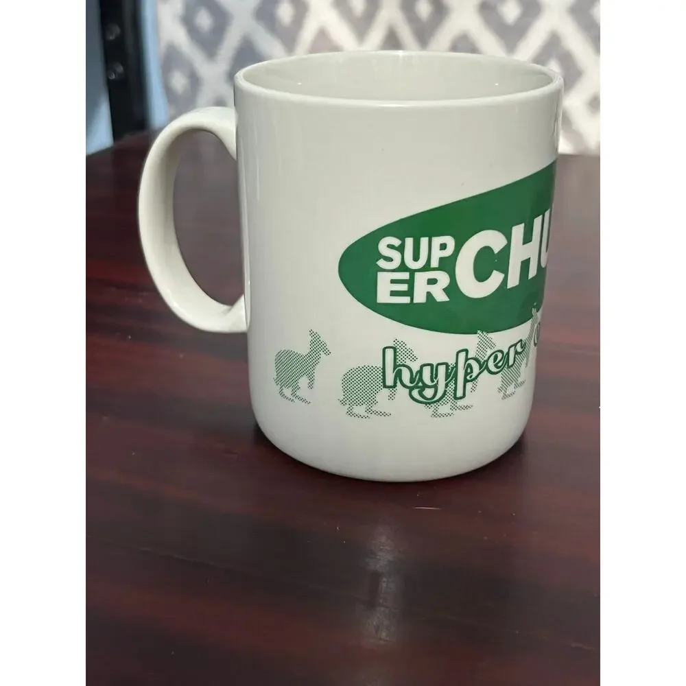 Rare VTG Superchunk Hyper Enough Coffee Mug Australia Punk Rock Band 90s Tour